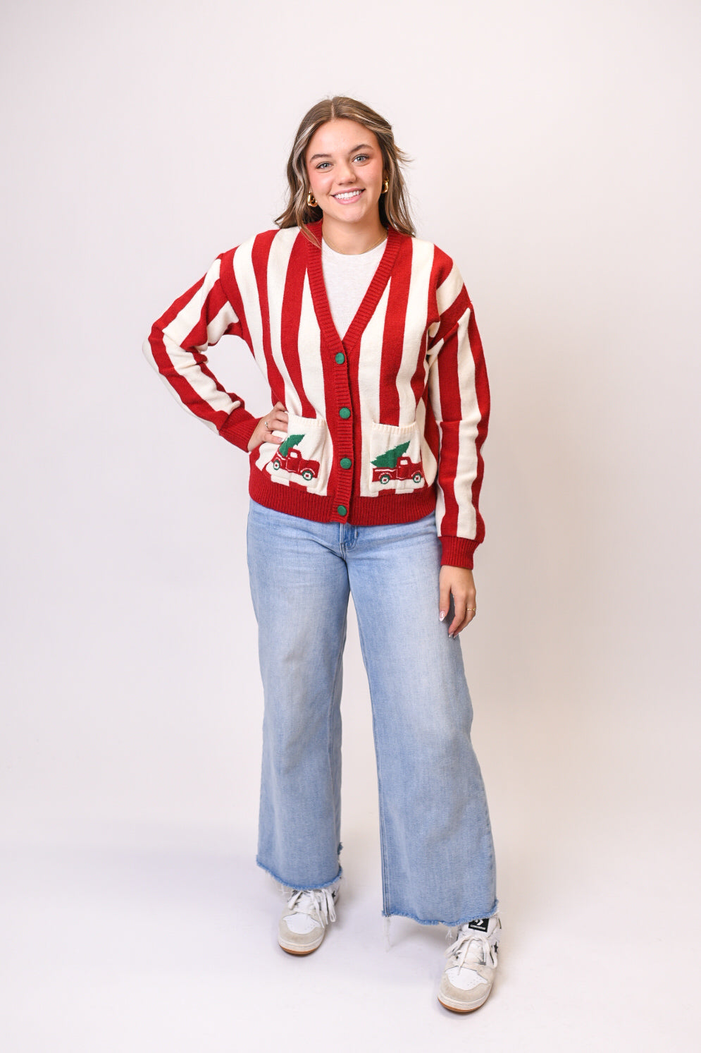 Old Red Truck Cardigan