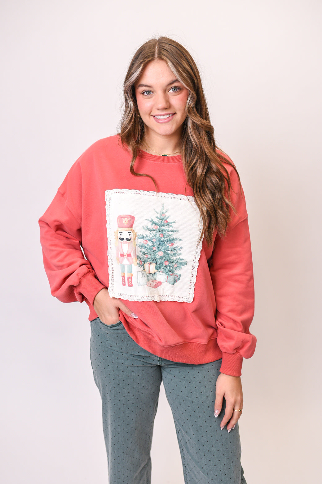 Vintage Nutcracker Christmas Pullover