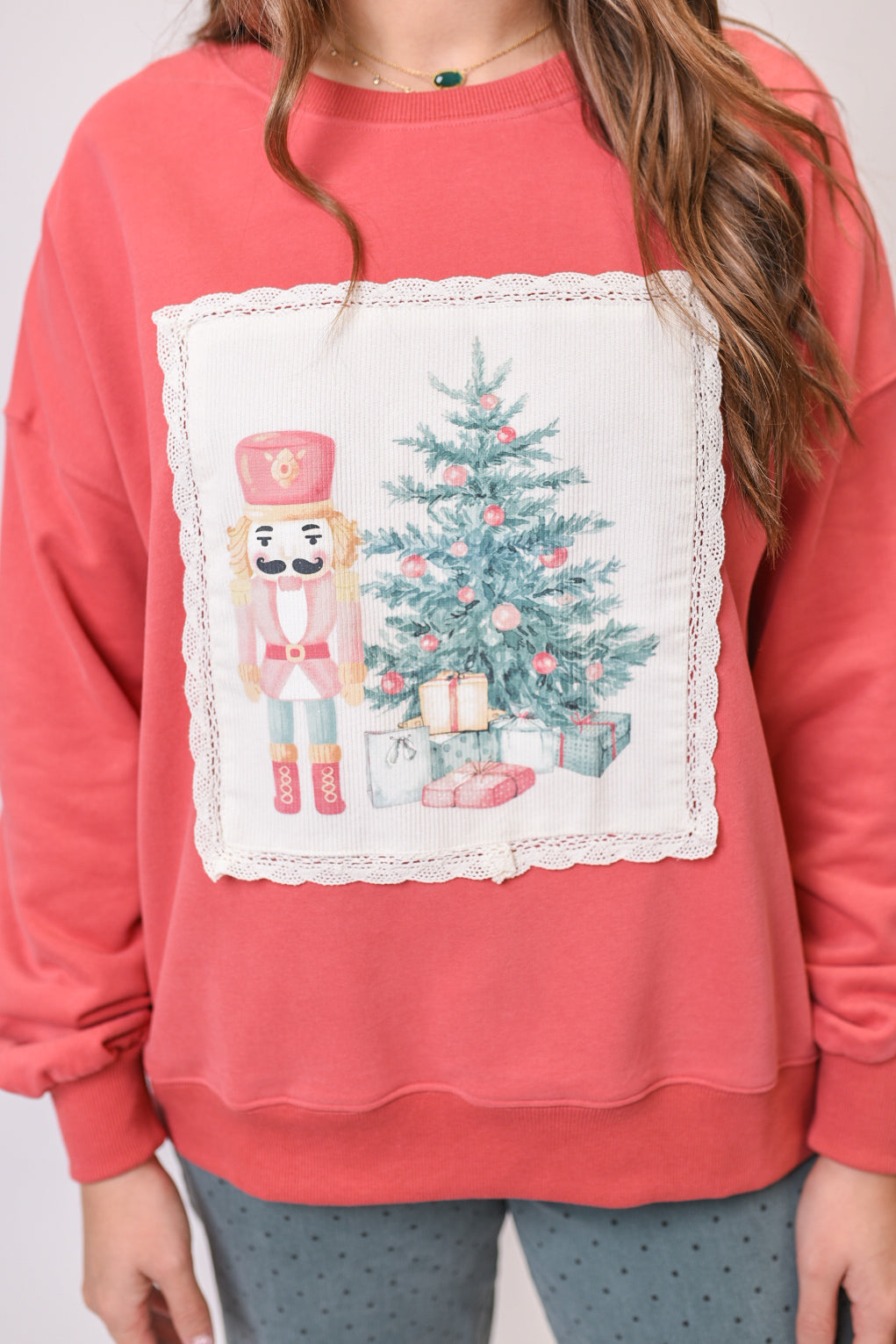 Vintage Nutcracker Christmas Pullover