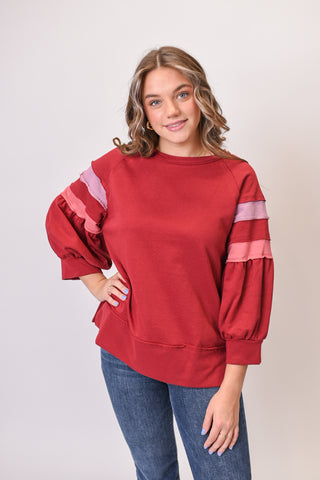 Sideline Sweetheart Top