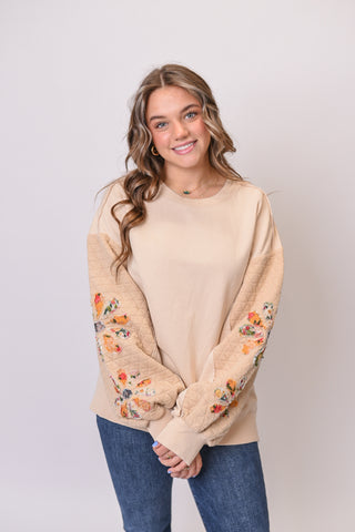 Peekaboo Flowers Pullover