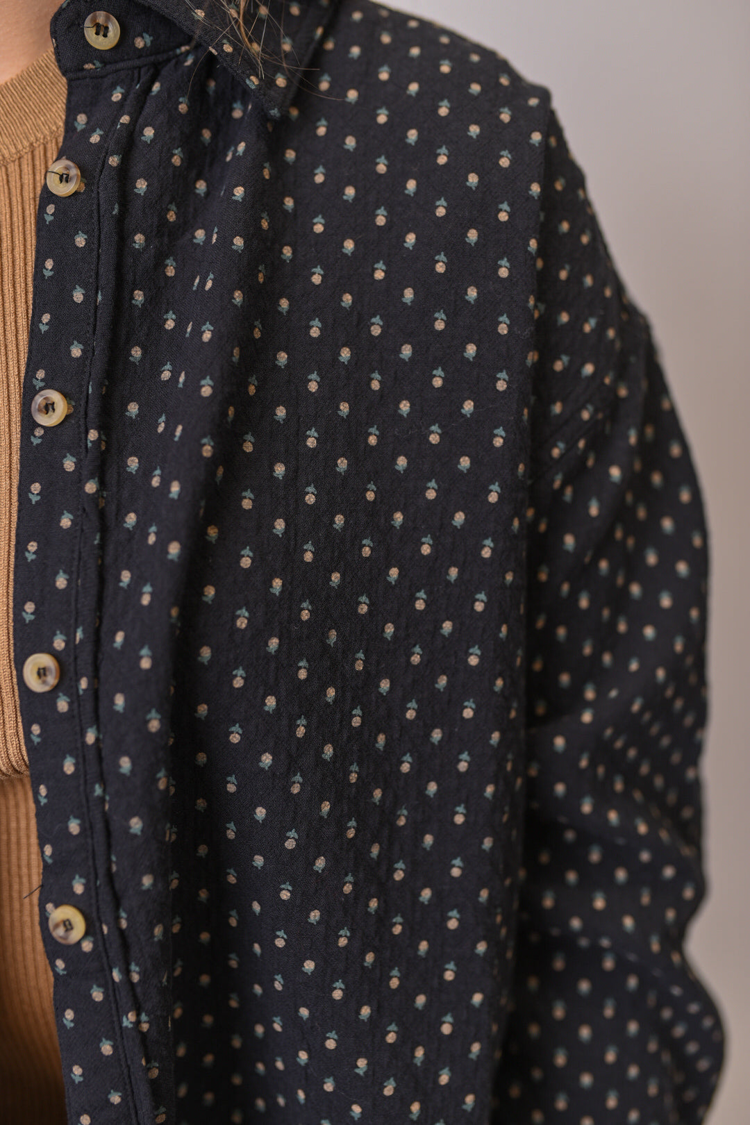 Dainty Flowers Button Down Top