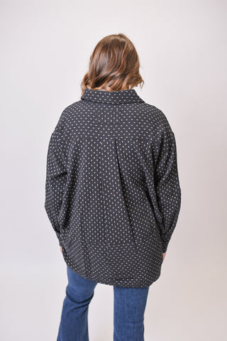 Dainty Flowers Button Down Top