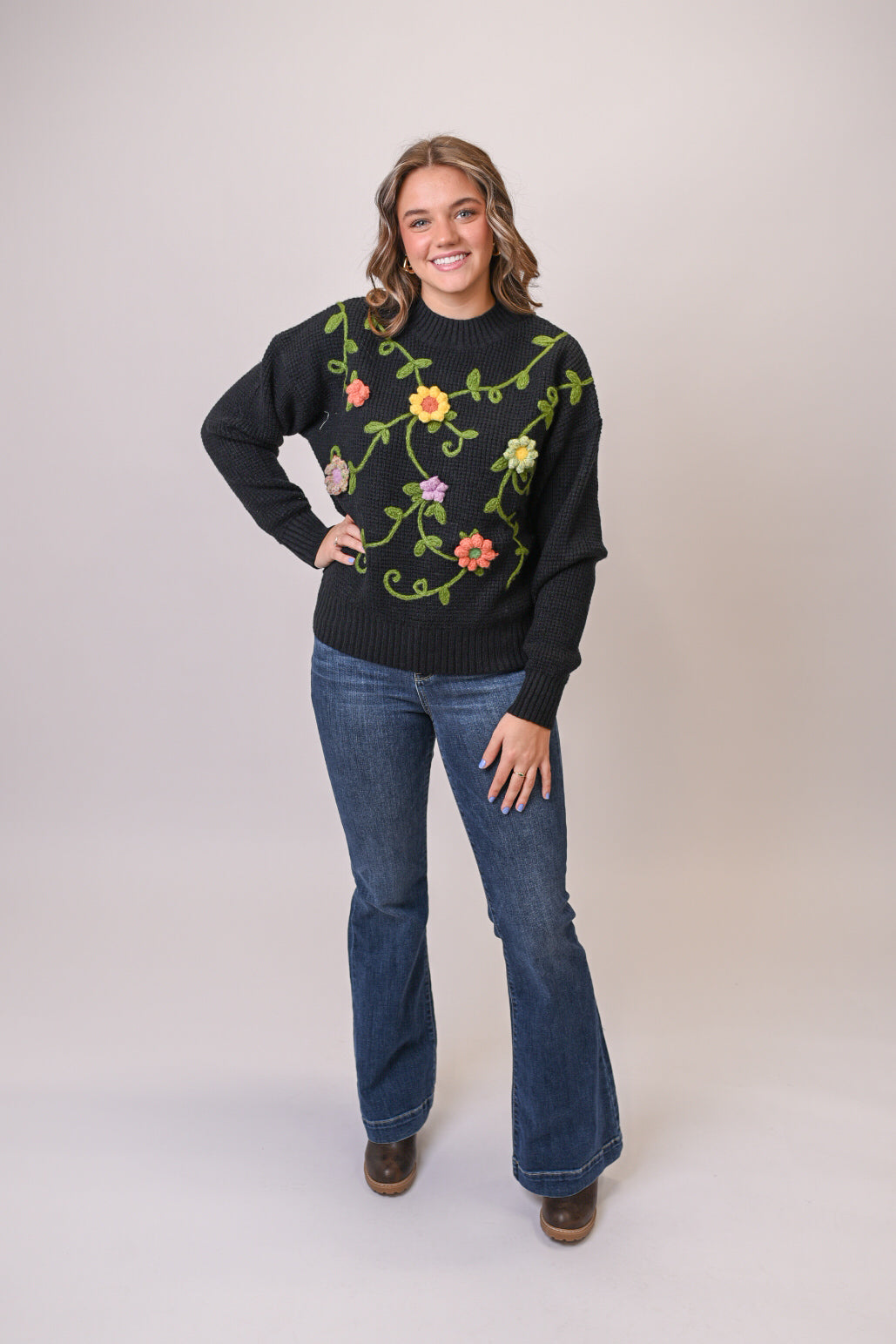 The Meadow Hand Embroidered Sweater