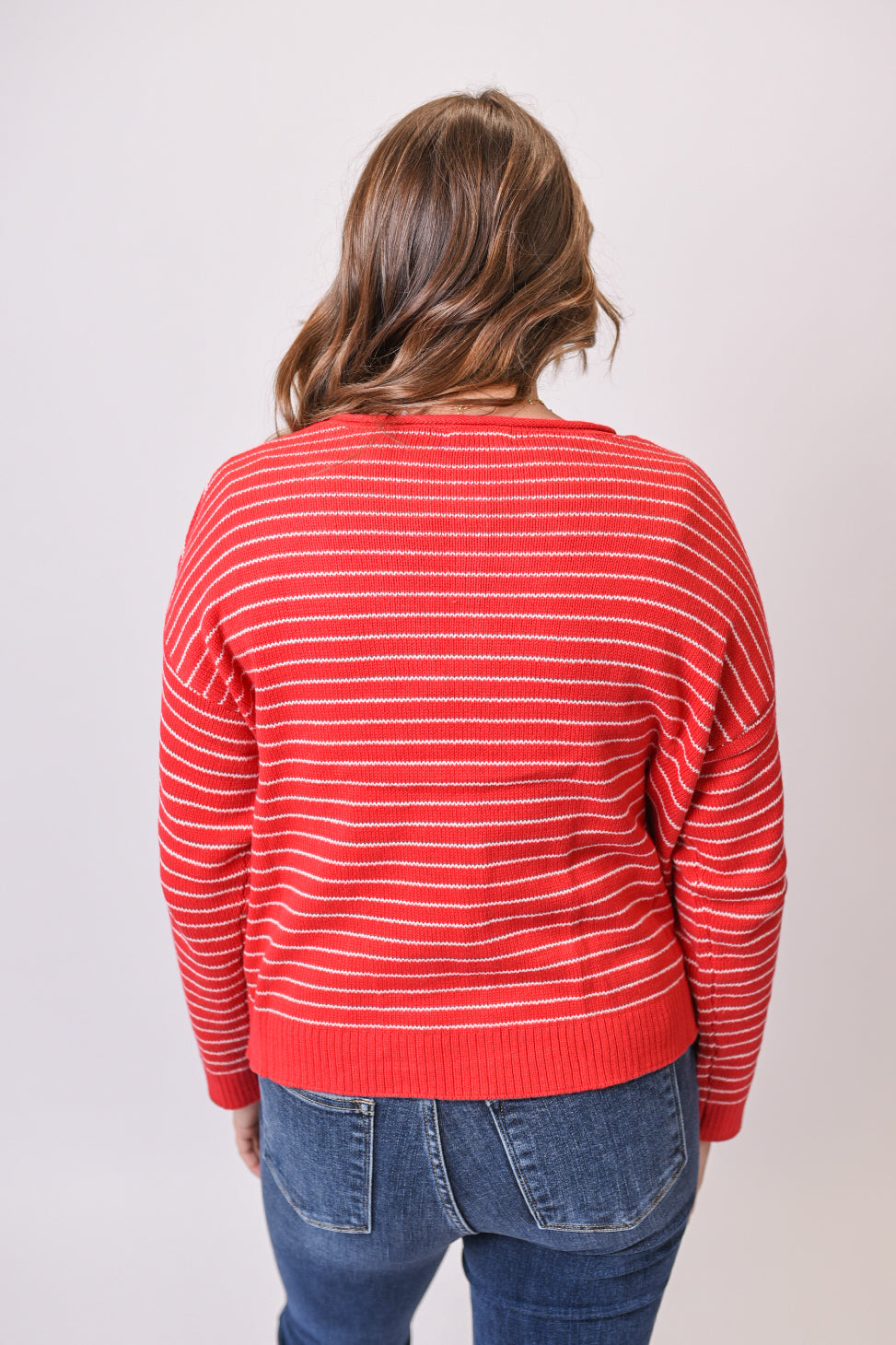 Varsity Crush Cardigan in Red