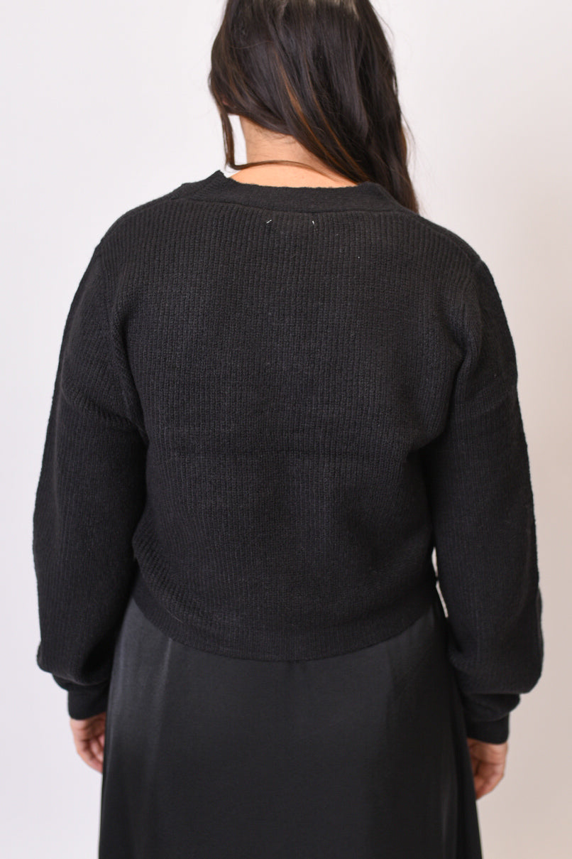 Oh Bow Pretty Sweater in Black