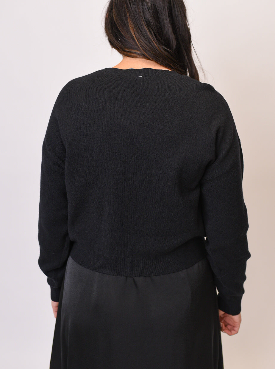 Twist Of Fate Sweater in Black