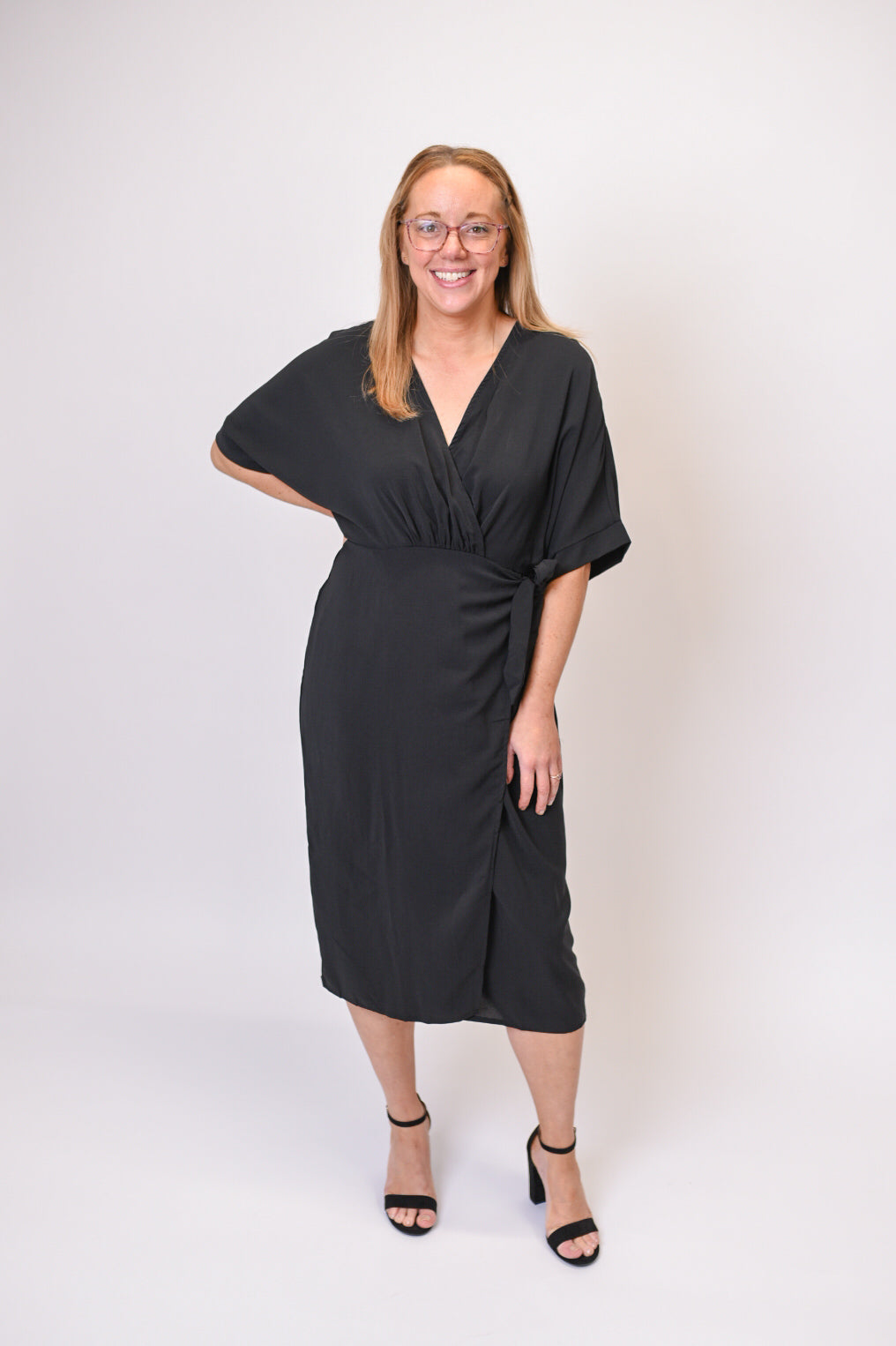 Let's Wrap Things Up Wrap Dress in Black