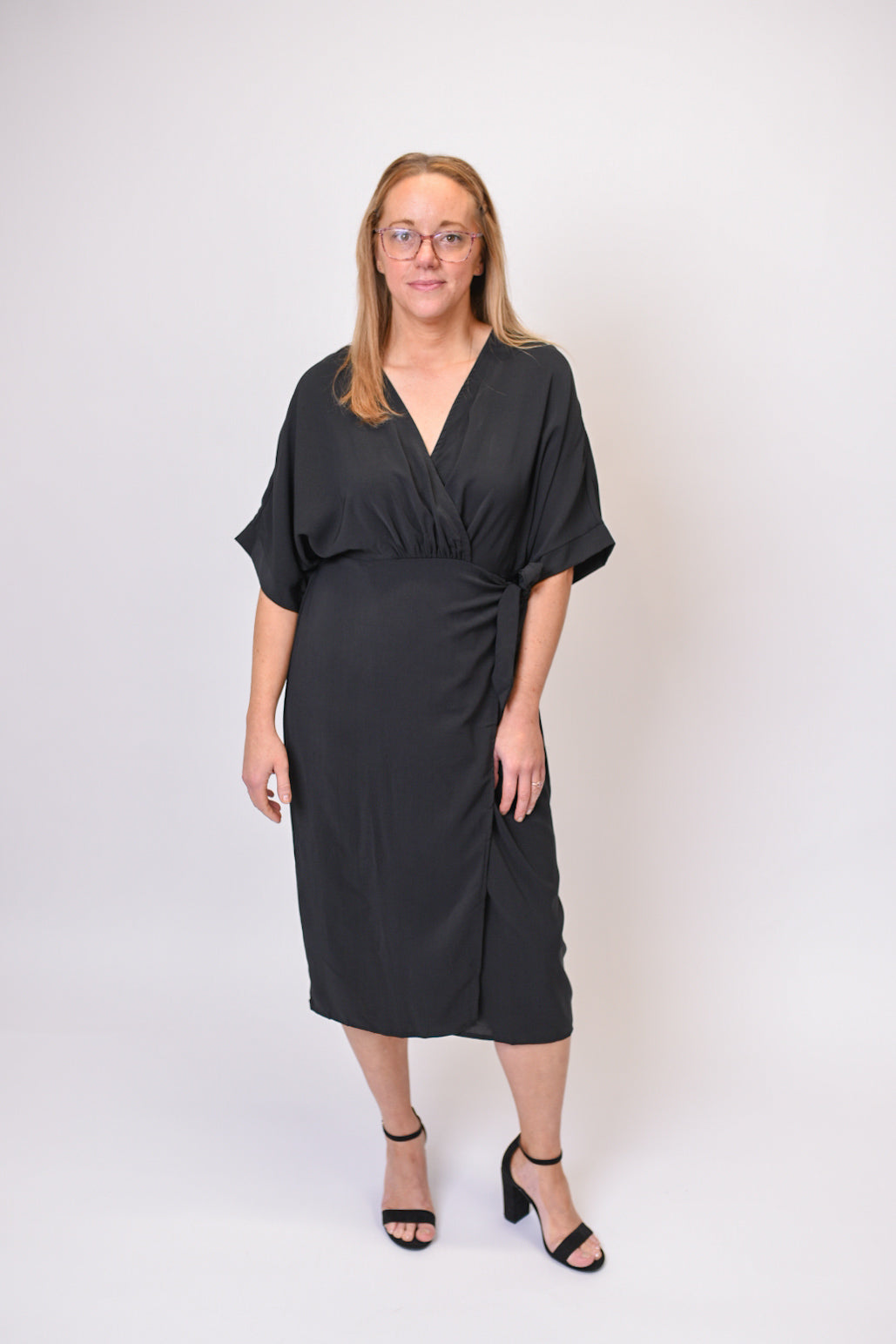 Let's Wrap Things Up Wrap Dress in Black