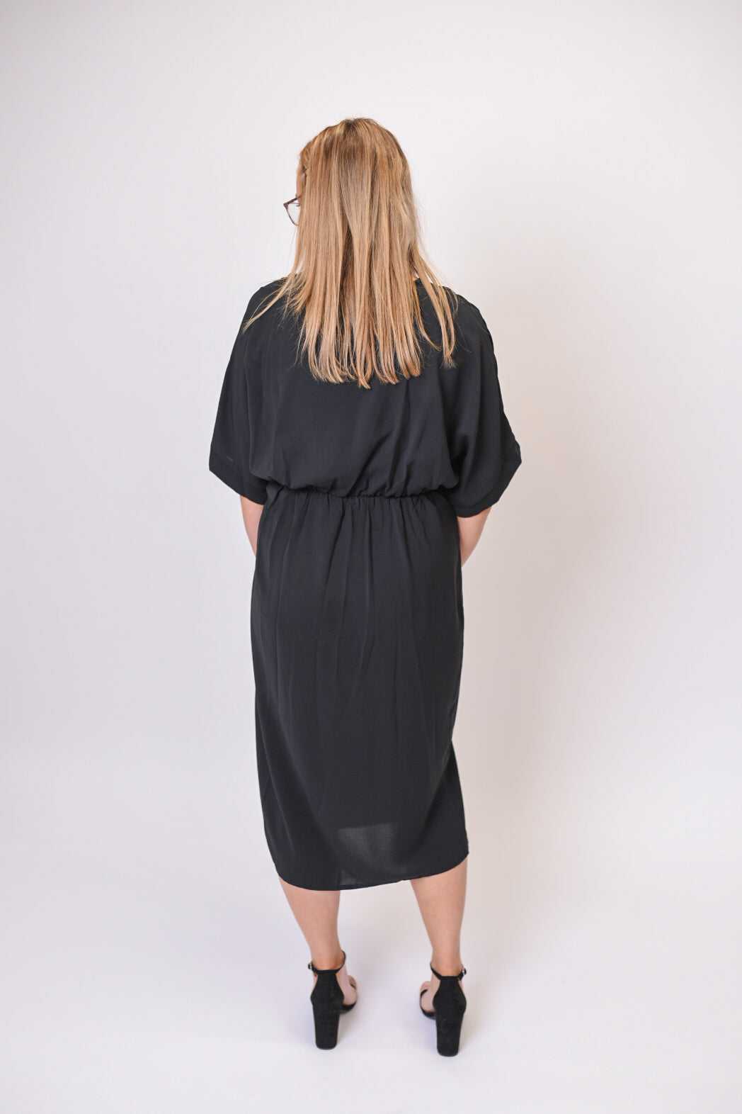Let's Wrap Things Up Wrap Dress in Black