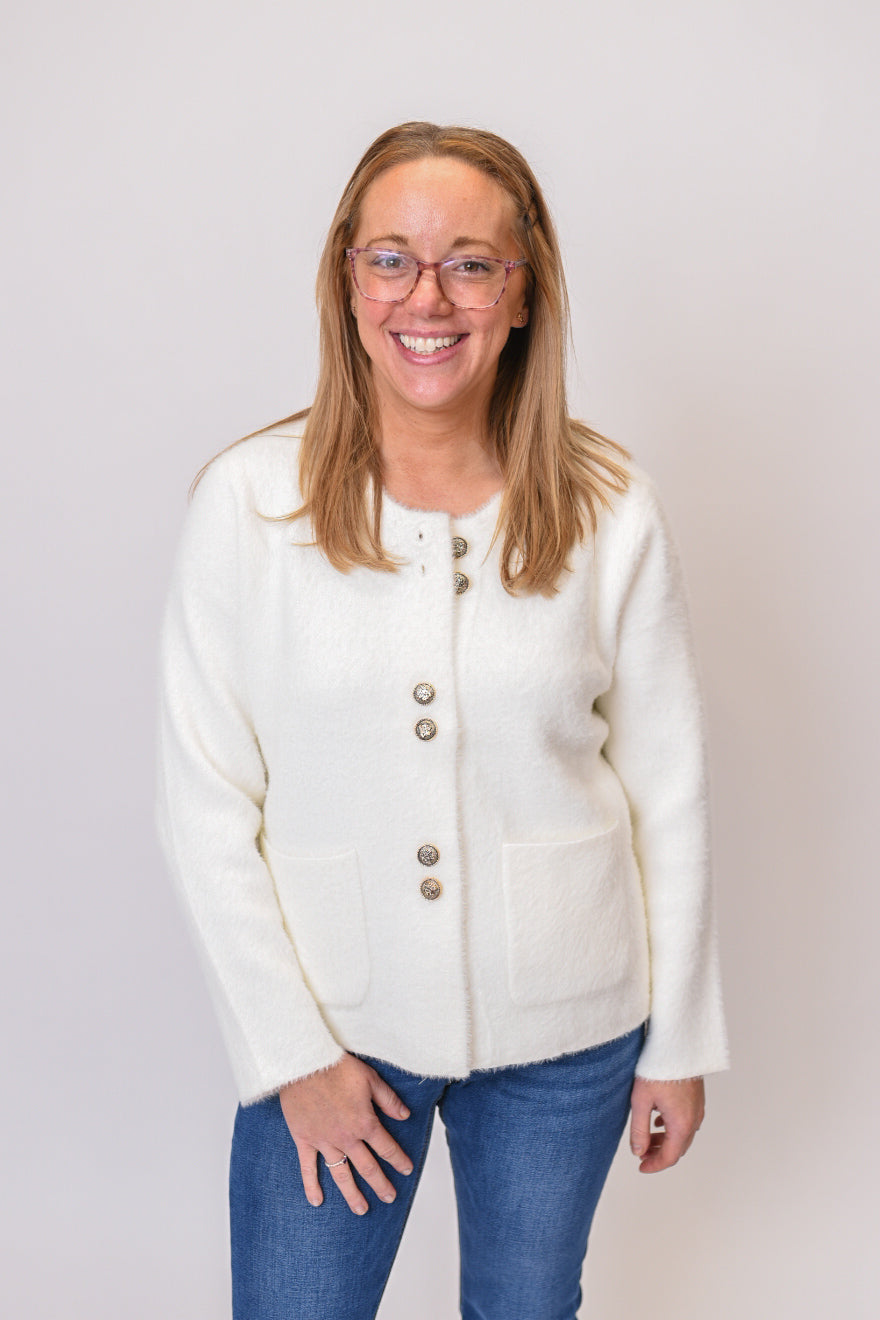 Soft As Snow Cardigan