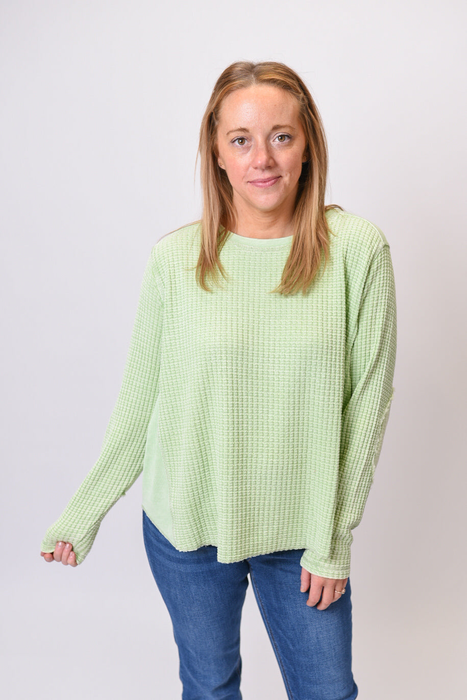 Classic Comfort Waffle Pullover