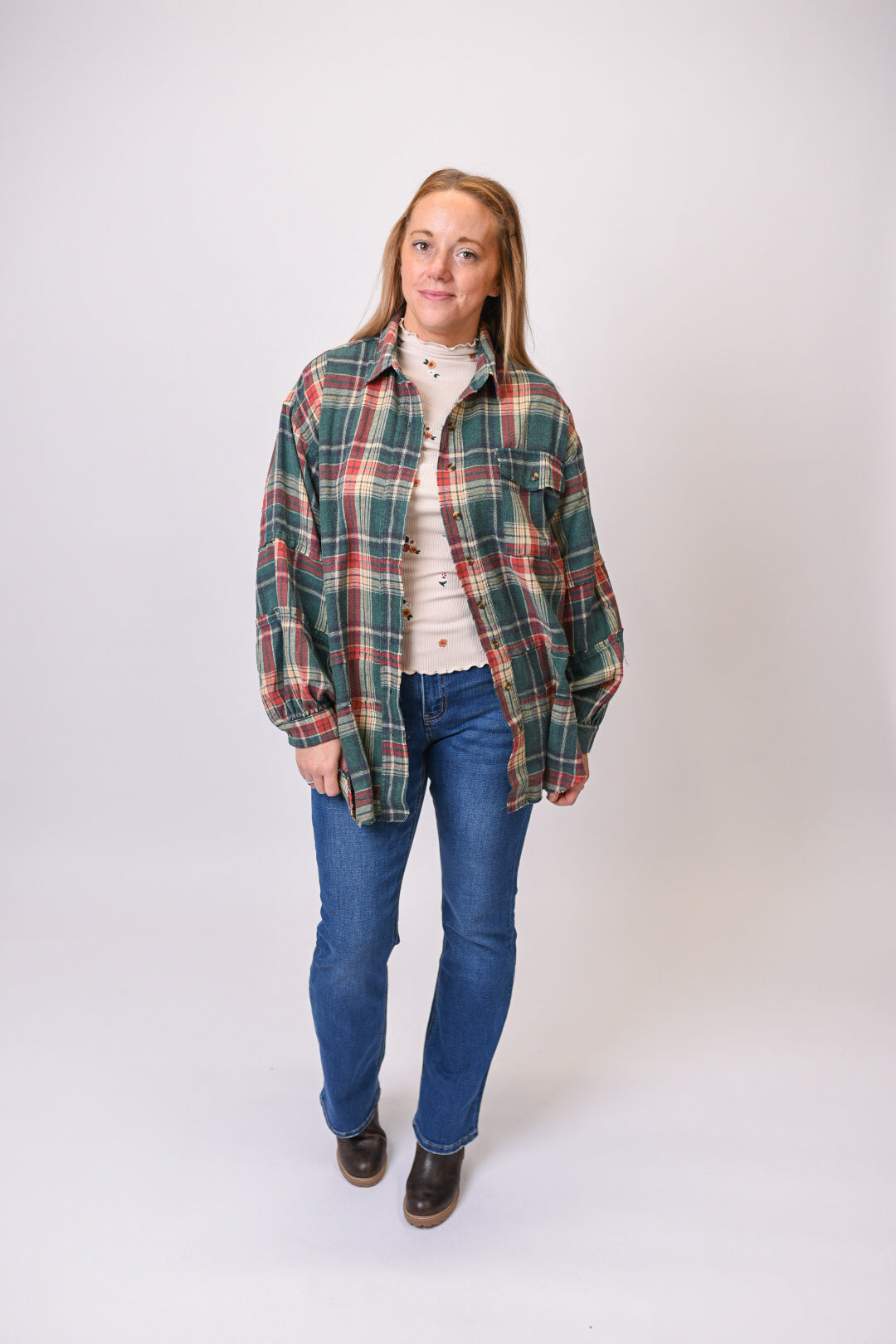 Out in the Woods Oversized Flannel