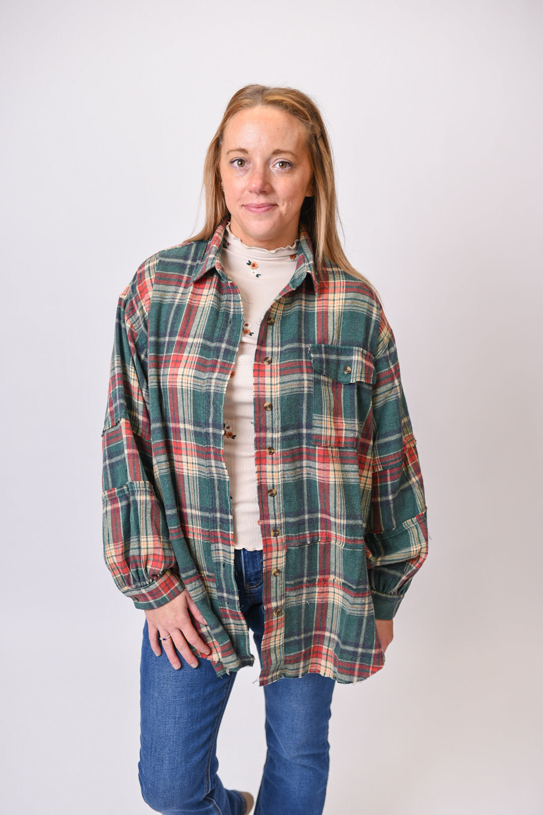 Out in the Woods Oversized Flannel
