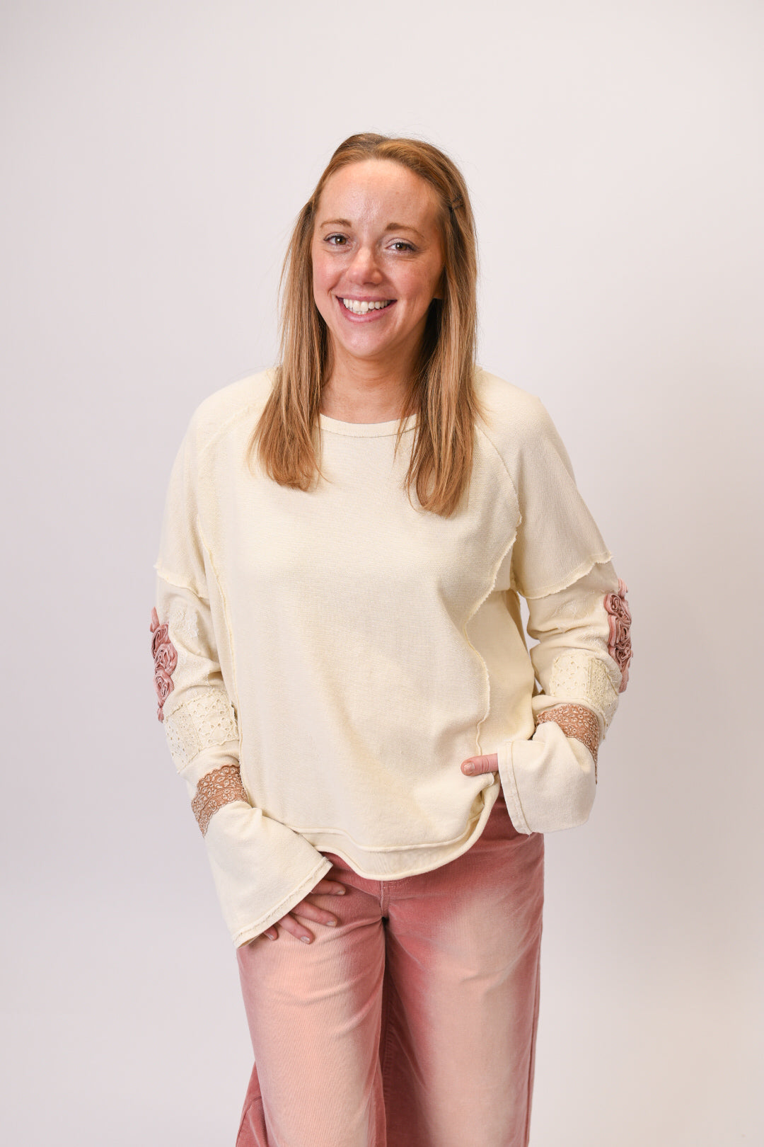 Rustic Rose Pullover