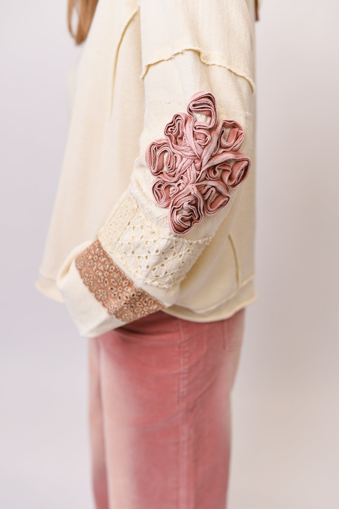 Rustic Rose Pullover