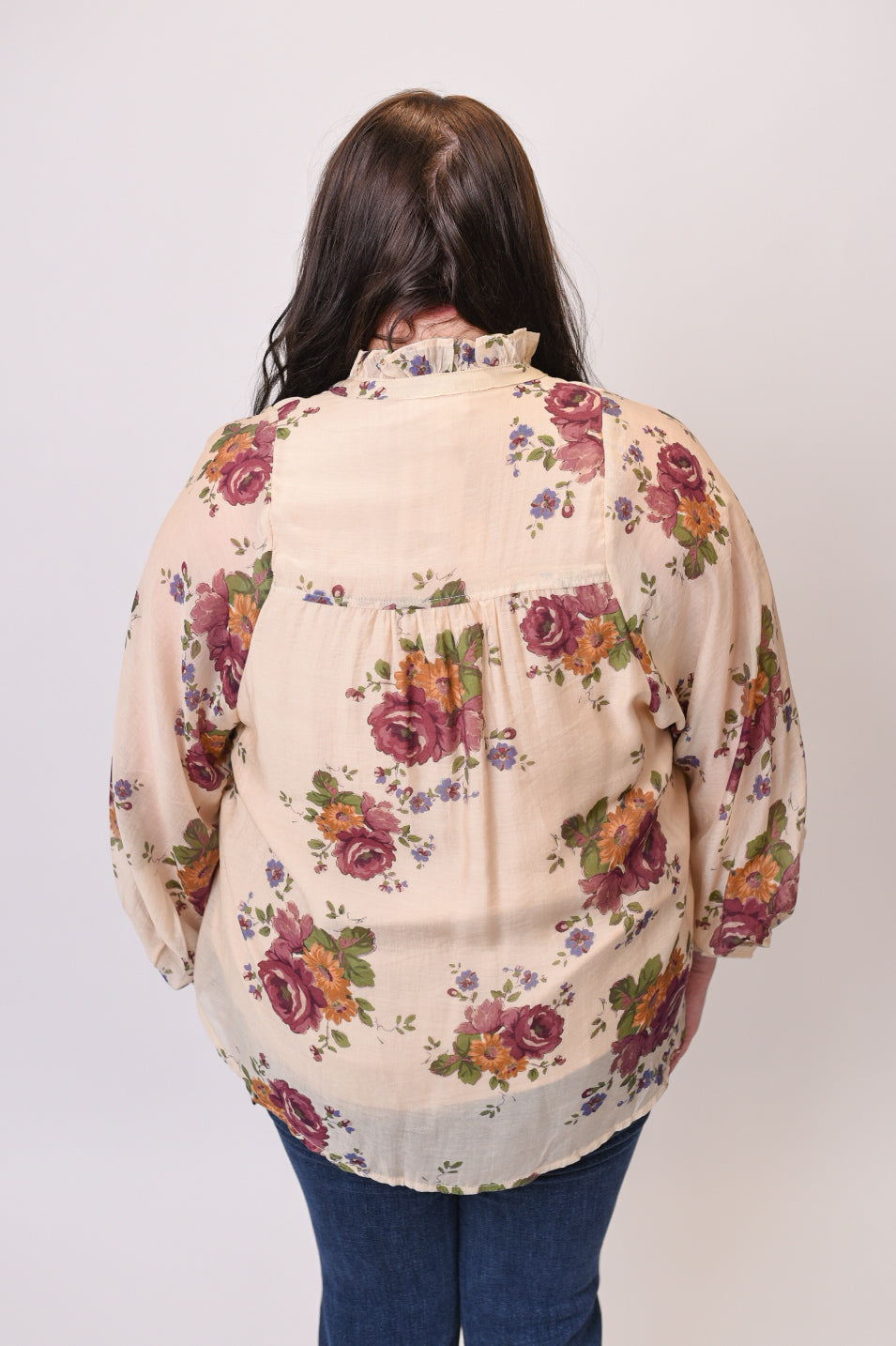 Romance Is In the Air Blouse in Curvy
