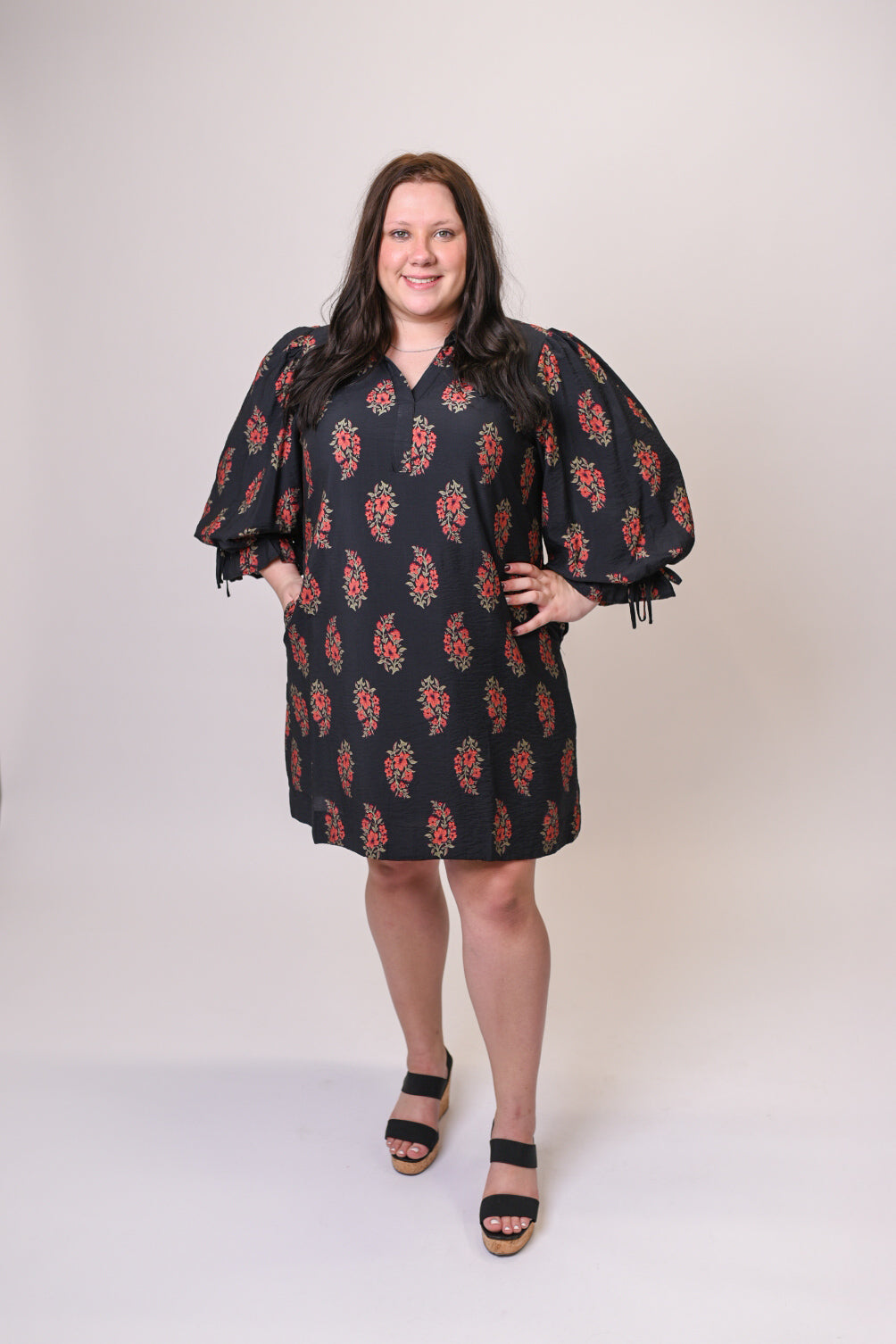 Dancing In Petals Mini Dress in Curvy