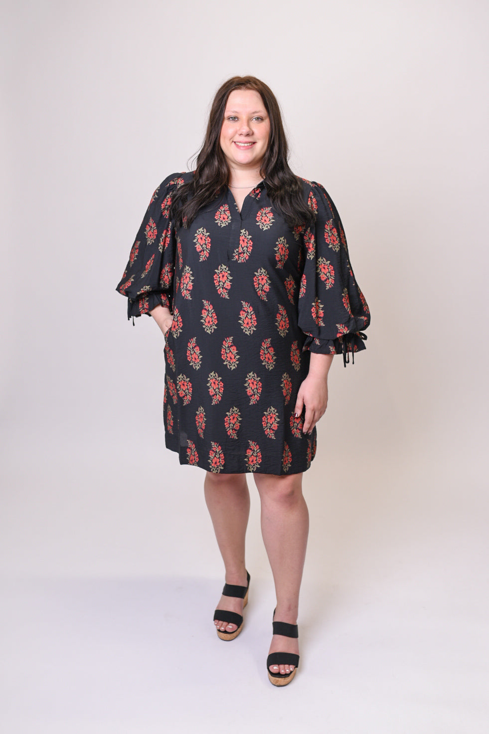 Dancing In Petals Mini Dress in Curvy