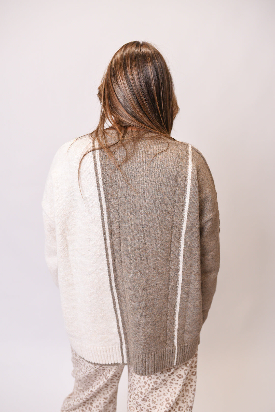 Blocks of Cable Sweater