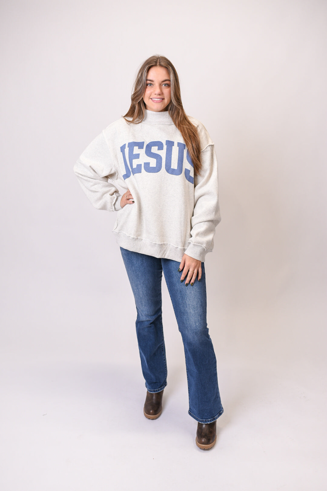 Jesus/God is Good Reversible Sweatshirt