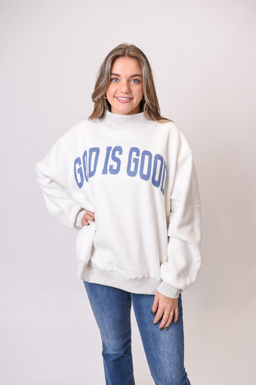 Jesus/God is Good Reversible Sweatshirt