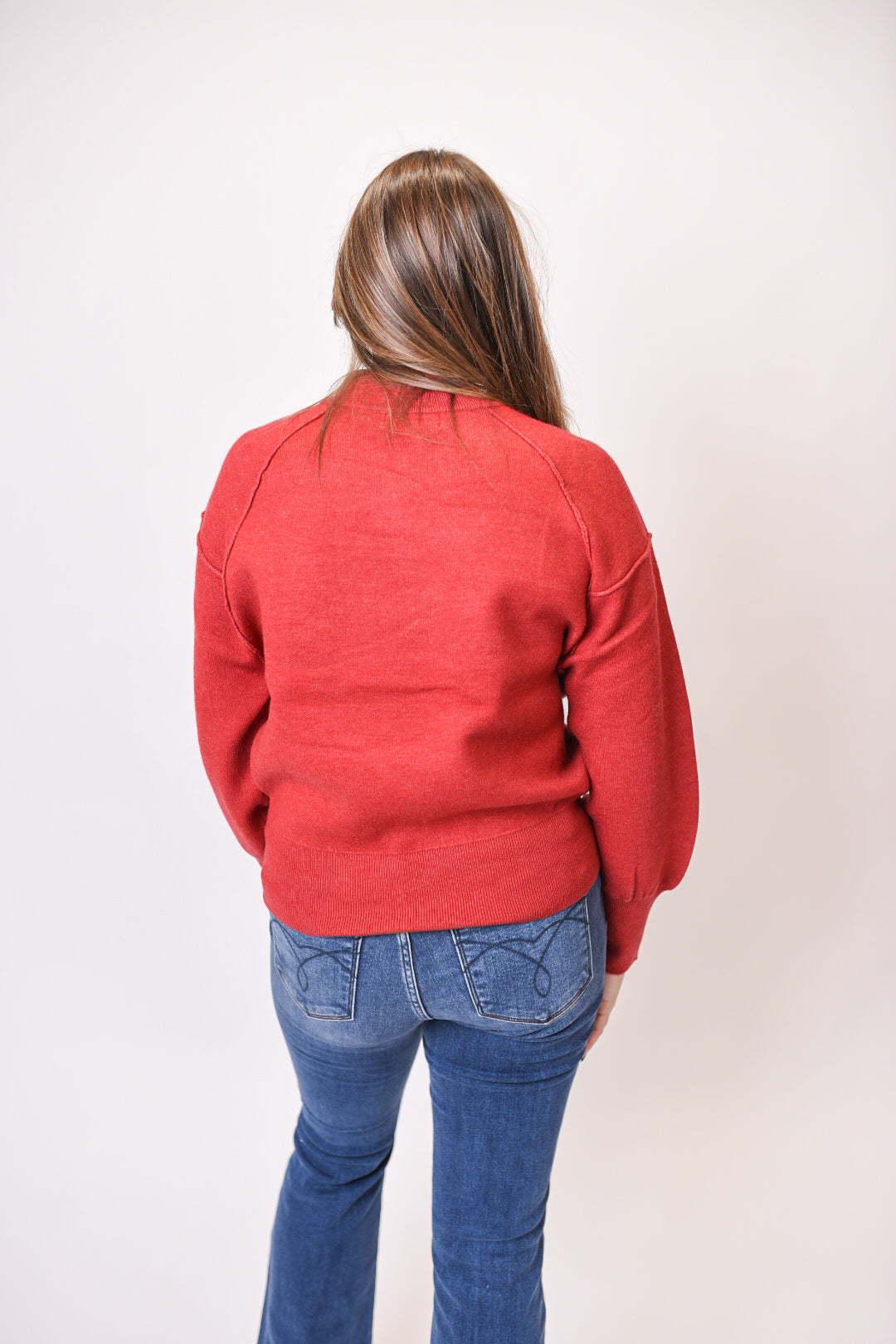 Lovely Lines Mock Neck Sweater