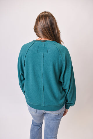 Chill State Pullover in Teal