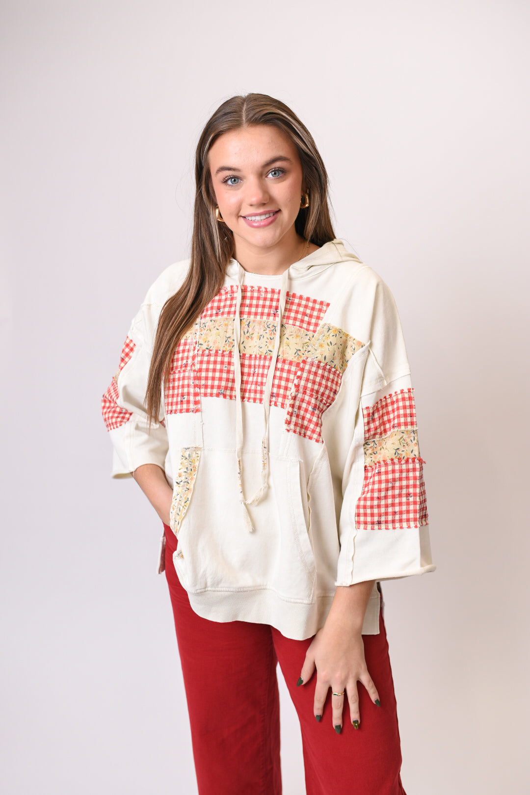 Farmhouse Patchwork Pullover