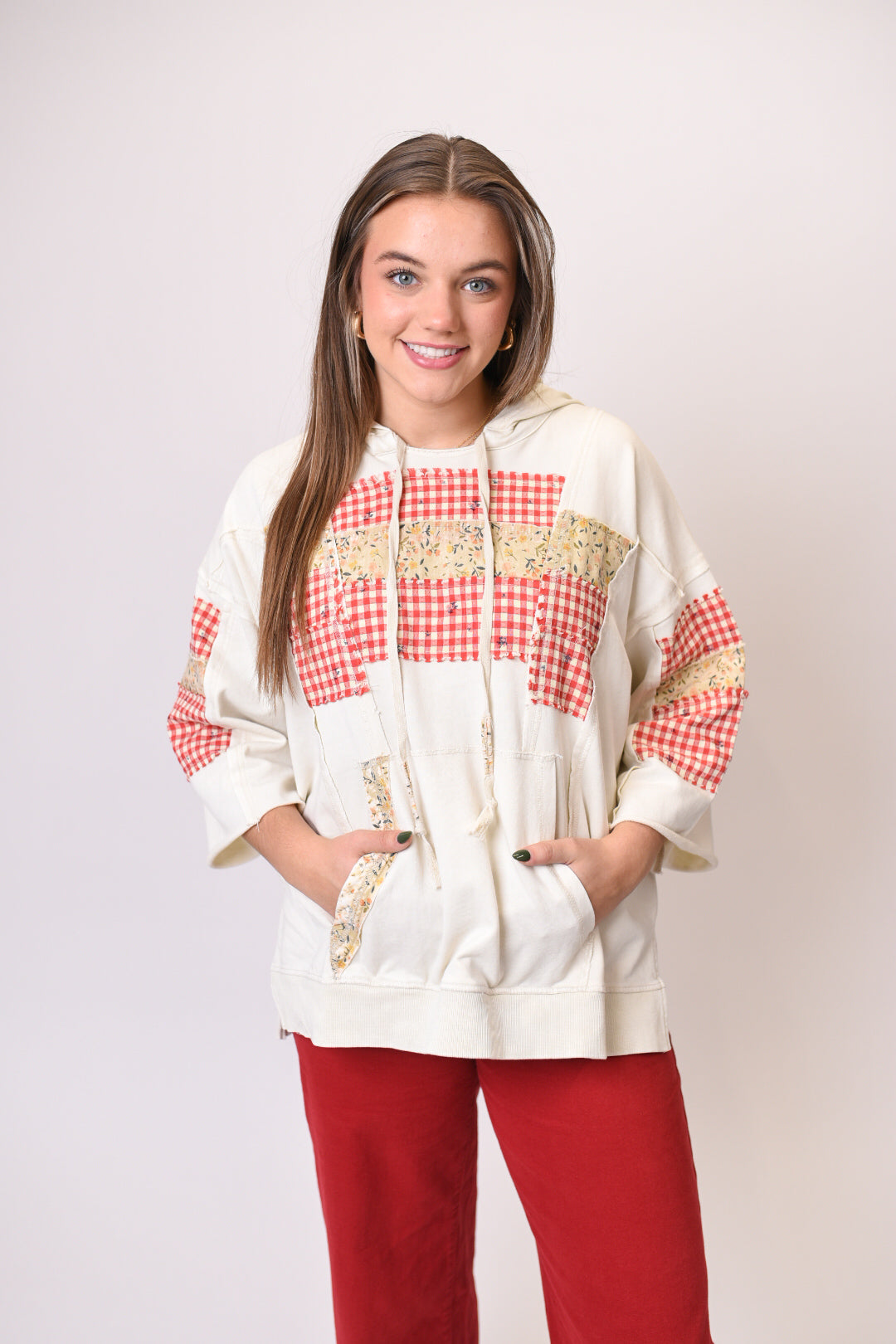 Farmhouse Patchwork Pullover