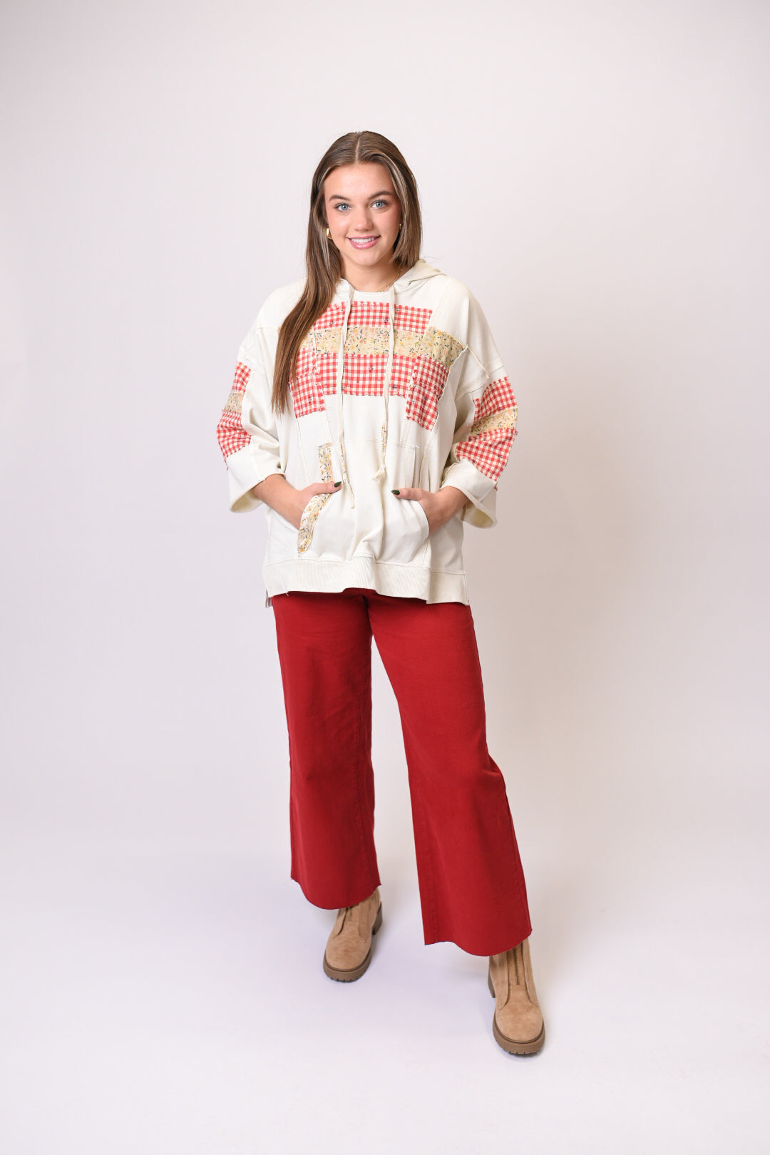 Farmhouse Patchwork Pullover