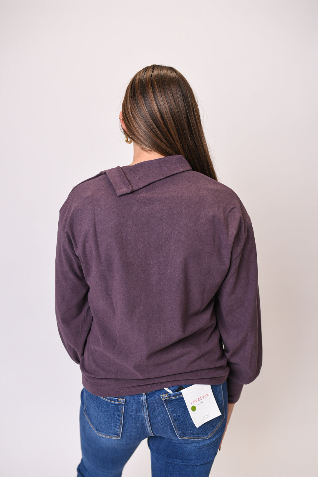 Audrina Top in Plum