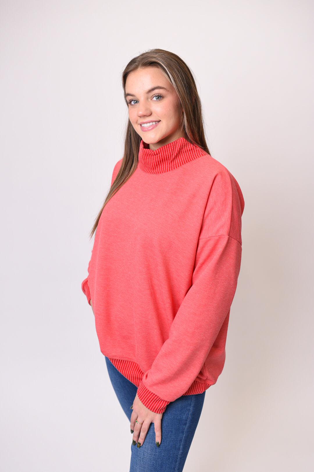 Don't Mock Me Mock Neck Sweatshirt