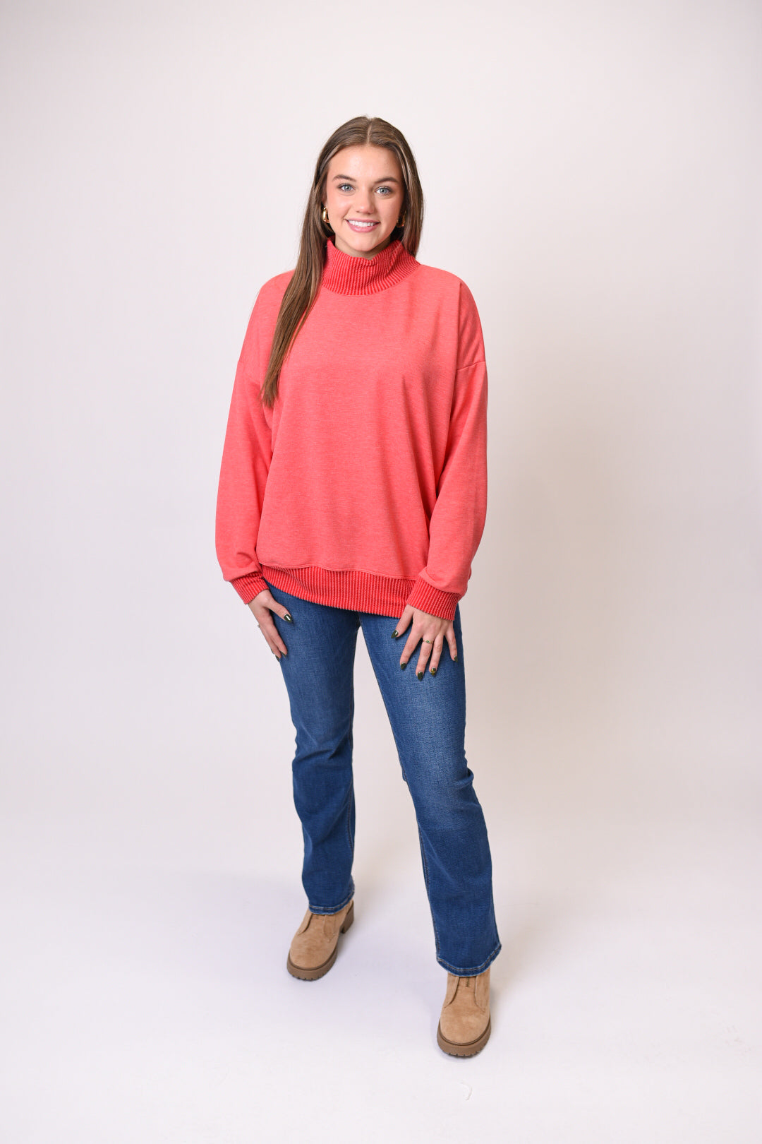 Don't Mock Me Mock Neck Sweatshirt