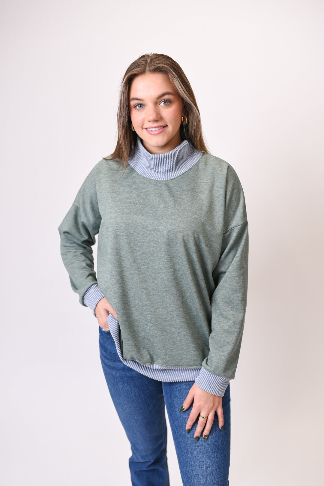 Don't Mock Me Mock Neck Sweatshirt