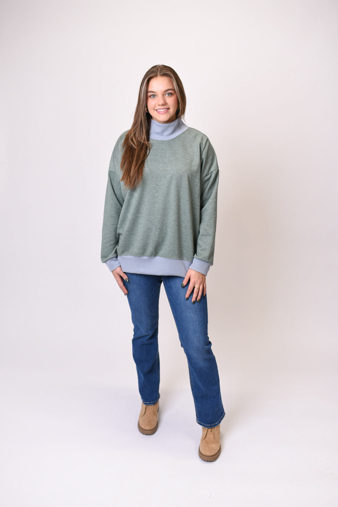 Don't Mock Me Mock Neck Sweatshirt