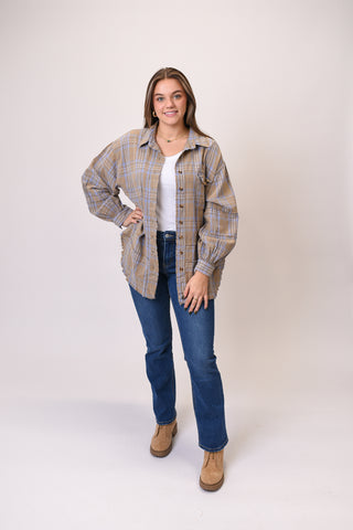 My Favorite Flannel In Sage Grey