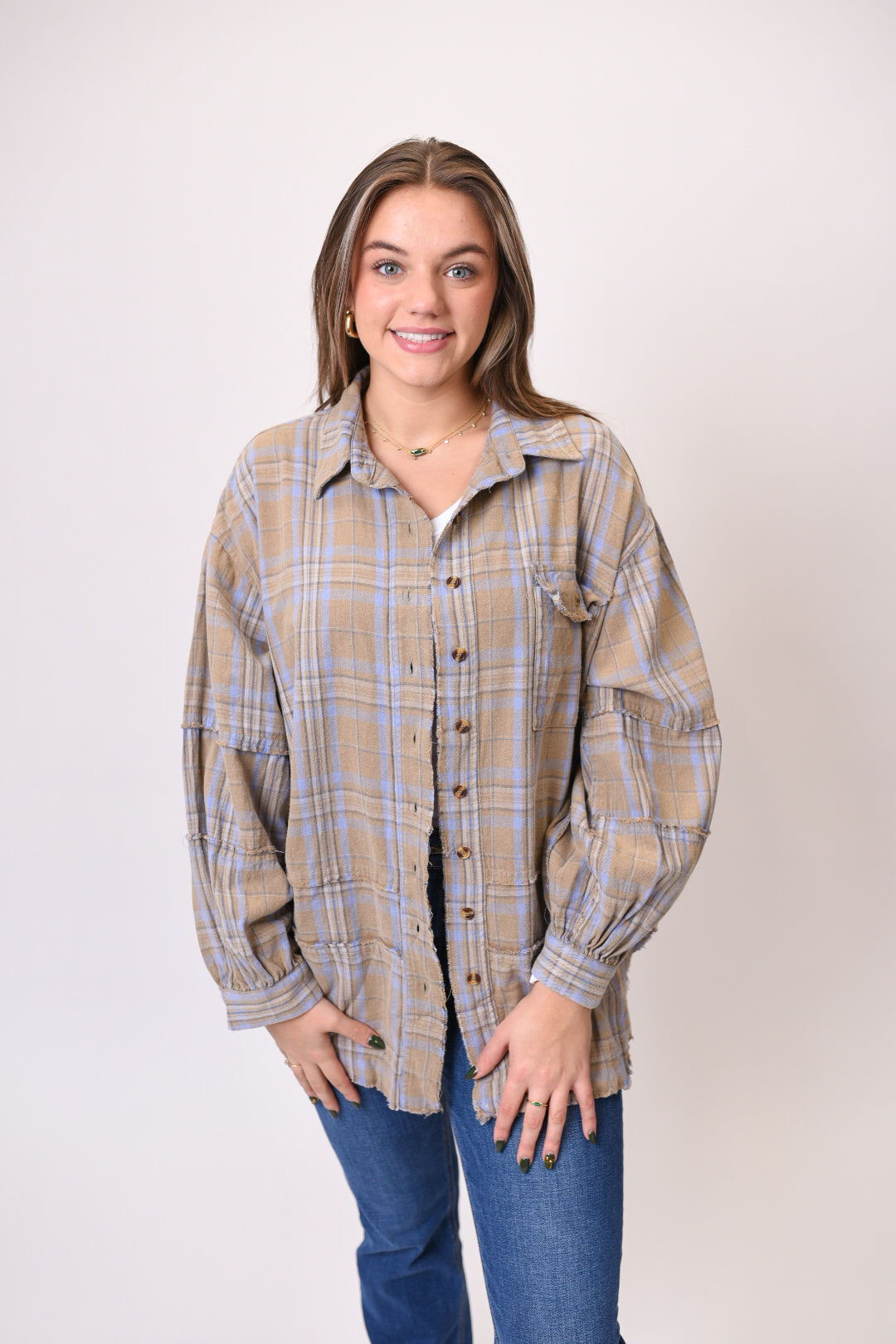 My Favorite Flannel In Sage Grey