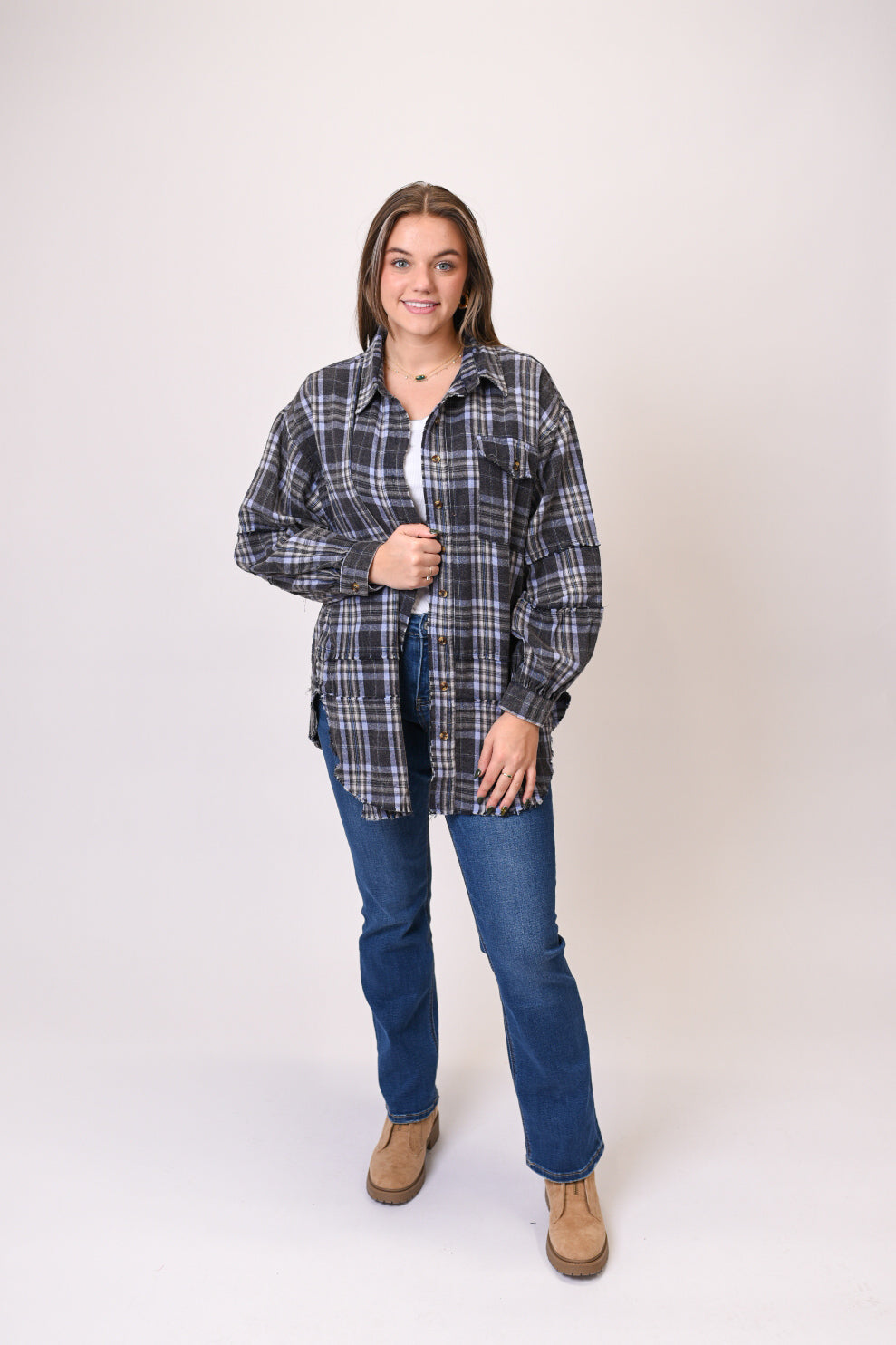 My Favorite Flannel In Navy