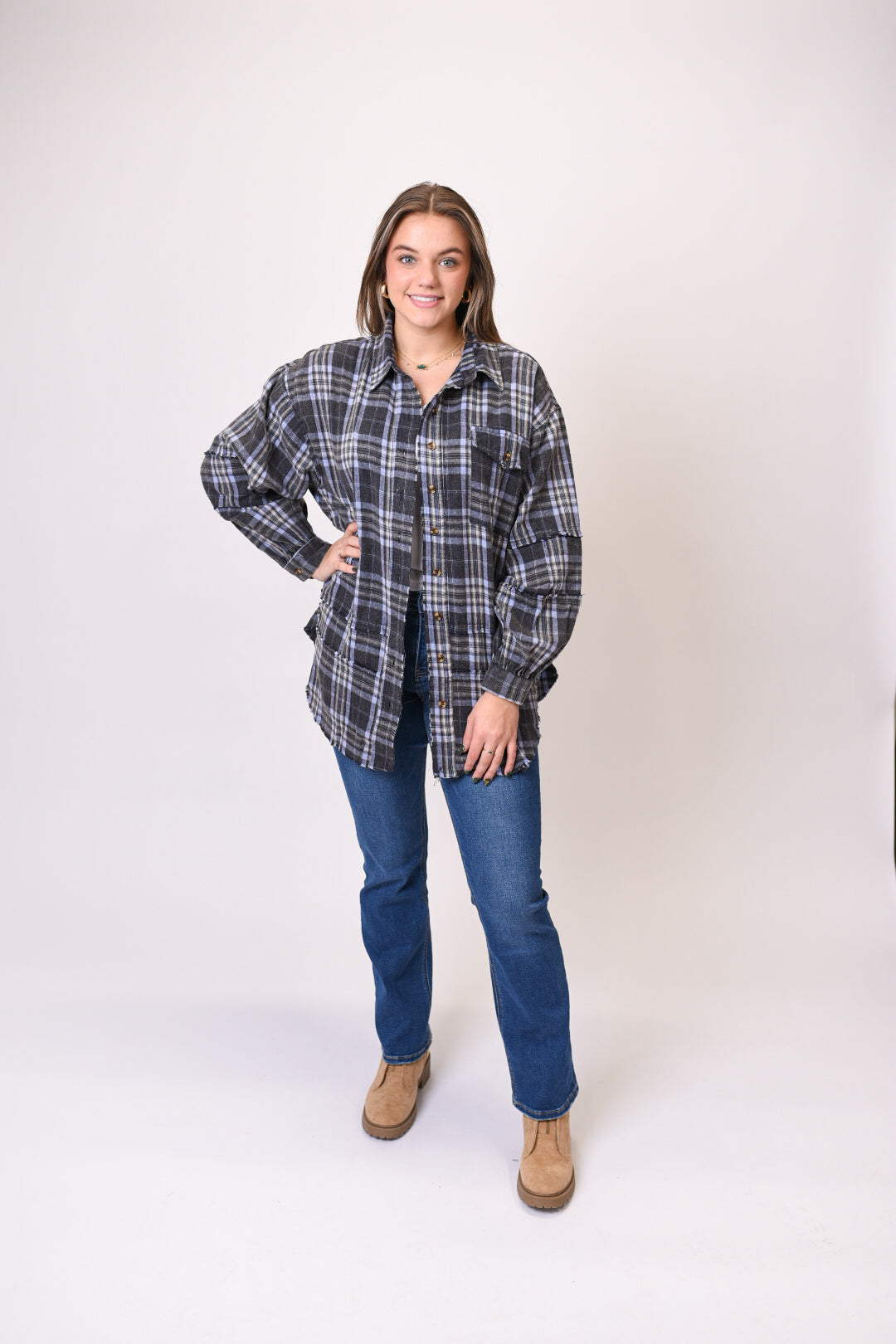 My Favorite Flannel In Navy