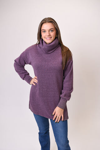 Cozy Days Turtle Neck Tunic Top