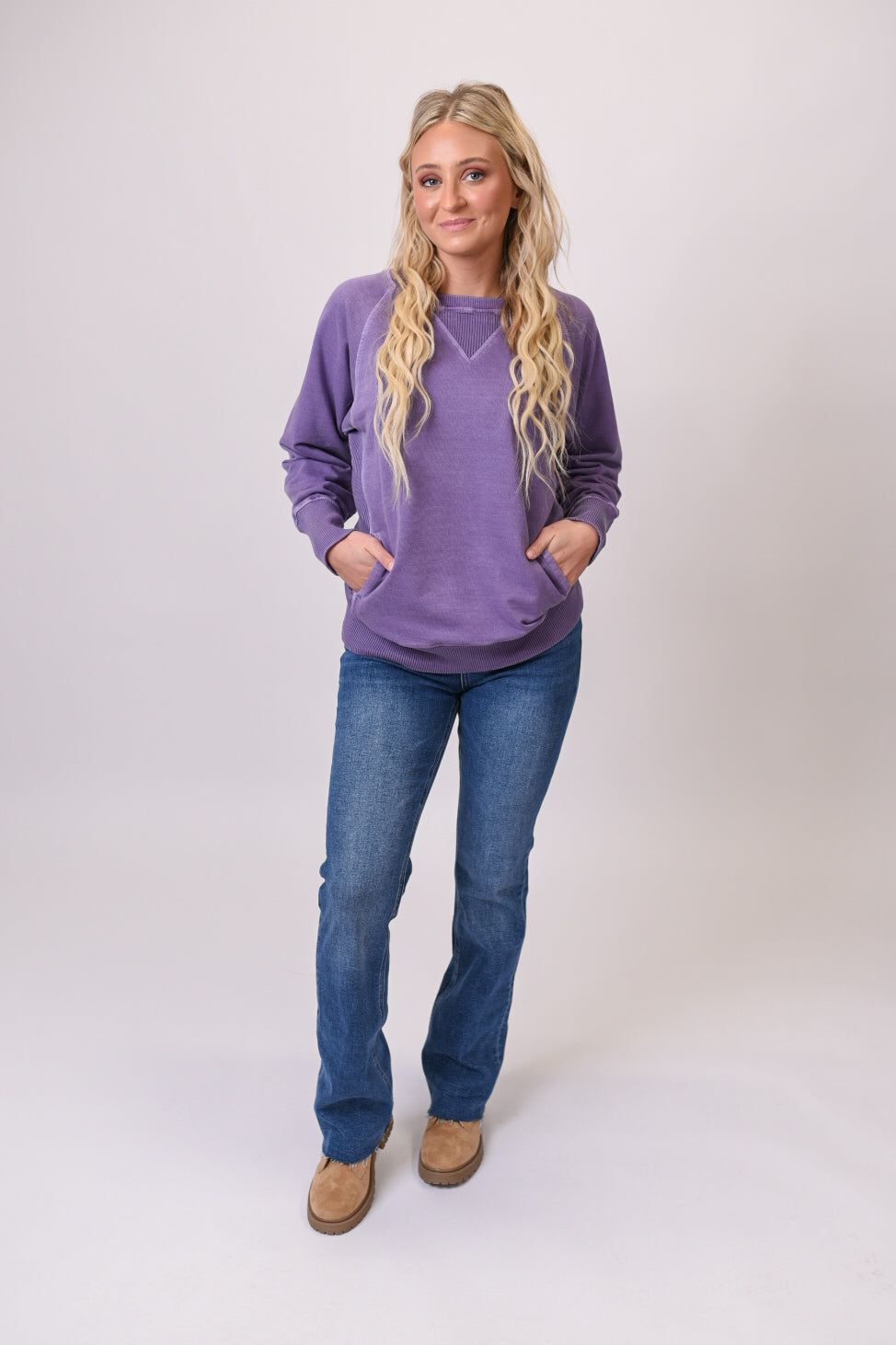 Color Pop Pocket Pullover