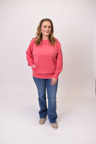 Color Pop Pocket Pullover