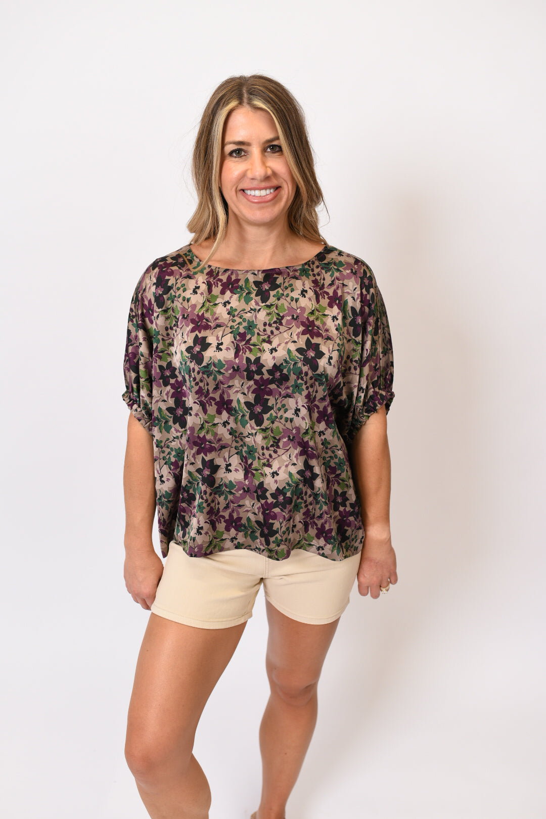 Botanical Essence Top in Eggplant