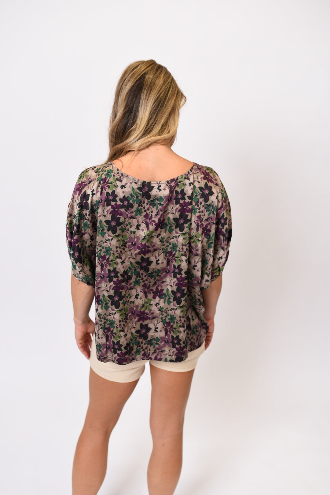 Botanical Essence Top in Eggplant