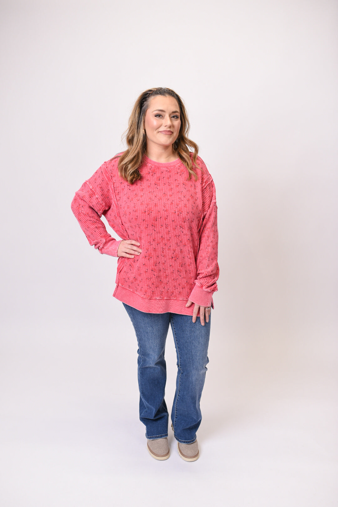 Poppy Kiss Thermal Pullover