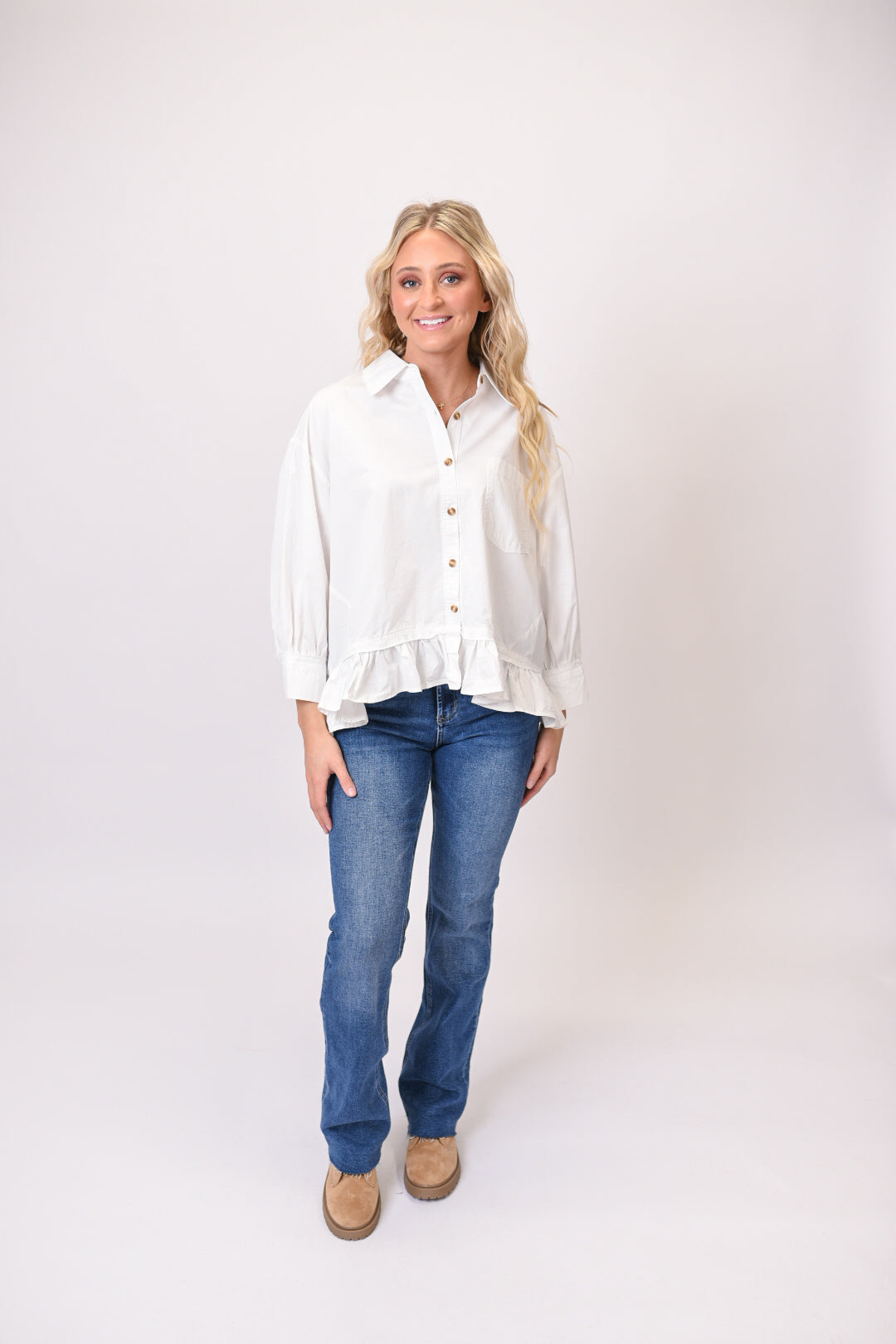 Feeling Charmed Button Up Blouse