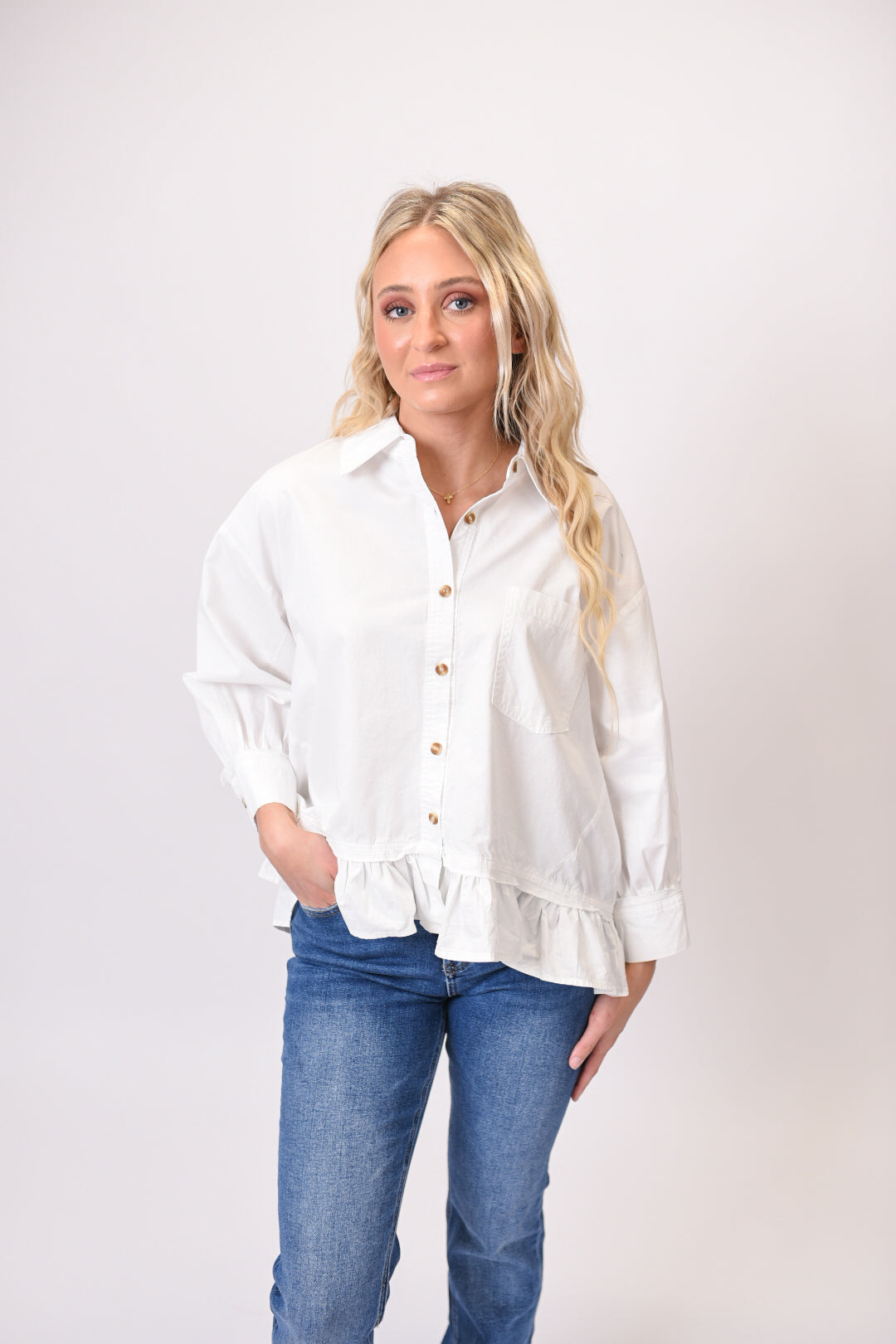 Feeling Charmed Button Up Blouse