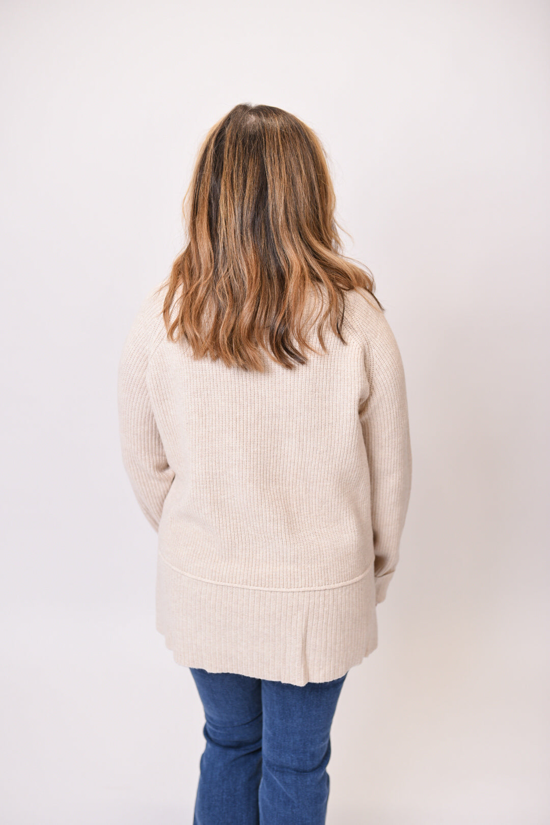 Helix Crew Neck Sweater in Oatmeal