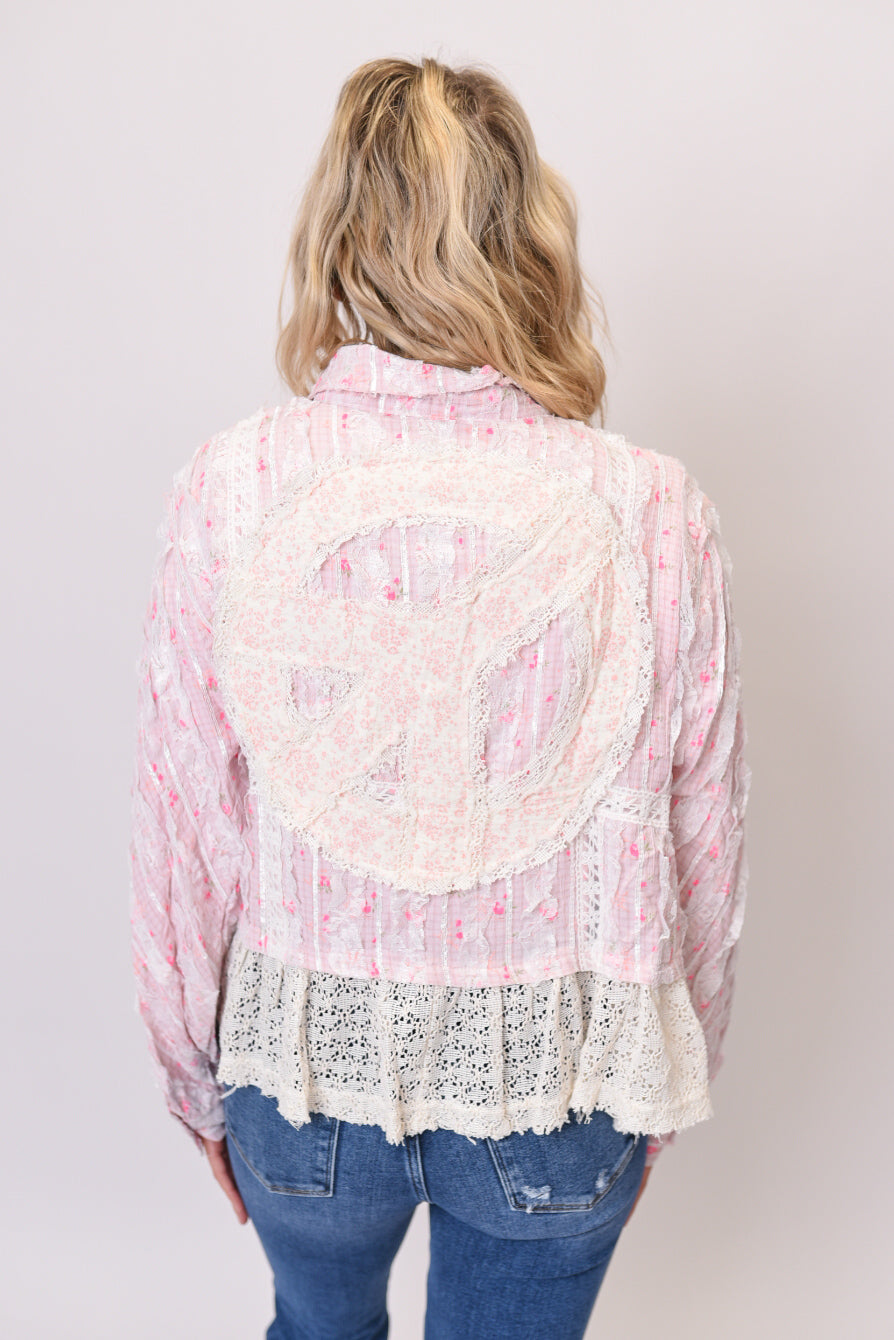 Peaceful Vibes Top in Pink